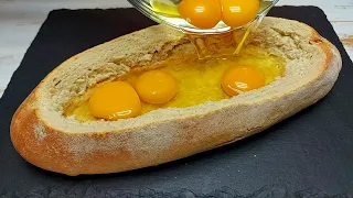 Just pour the egg over the bread and the result will be amazing! easy breakfast recipe