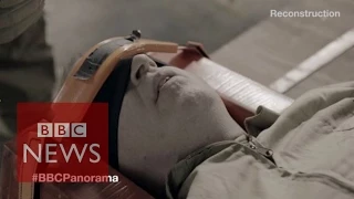 What a waterboarding reconstruction looks like - BBC News