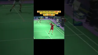 🇩🇰VIKTOR AXELSEN ANGRY😡🤬🤯‼️💥BREAK IT HIS RACQUET💥‼️😱🤯🤬😡😱‼️#viktoraxelsen #angry #yellowcard