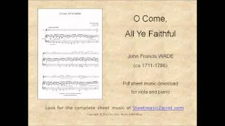 O Come All Ye Faithful - Viola