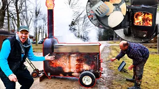 Door-to-Door Maple Syrup Evaporator (and Pancake Maker) - World's First!!!