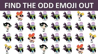 POWERPUFF GIRLS | HOW GOOD ARE YOUR EYES  l Find The Odd Emoji Out l Emoji Puzzle Quiz