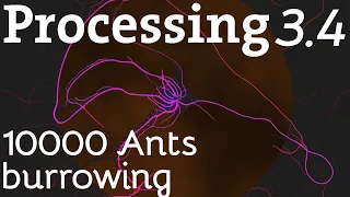 10k Invisible Ants Burrowing Through The Ground [Ant Simulation]