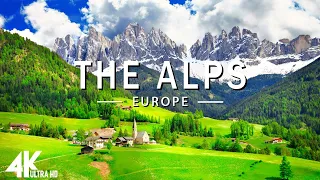 FLYING OVER ALPS (4K UHD) - Relaxing Music Along With Beautiful Nature Videos - 4K Video HD