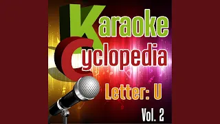 Una canzone d'amore (Karaoke Version) (Originally Performed By 883)