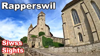 Rapperswil Switzerland 4K Beautiful Old Town Lake Zurich