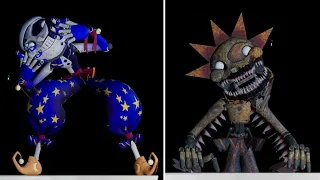 Moon transforms into Evil Sun and eats Gregory - Five Nights at Freddy's: Security Breach