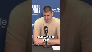 Nikola Jokic emotional reaction to historic win  Denver Nuggets going to their first ever NBA Finals