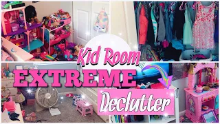 KIDS ROOM EXTREME DECLUTTER 💞 || CLEAN WITH ME MOTIVATION || SATISFYING