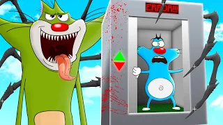 Roblox Oggy Traped In Scariest Elevator With Jack | Rock Indian Gamer |