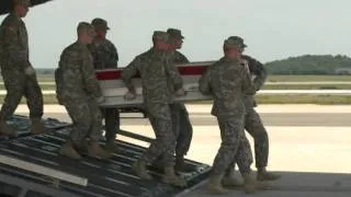 Body of US soldier returns home from Iraq