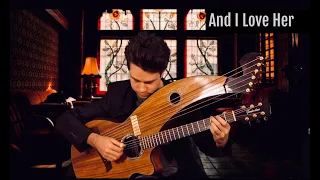 And I Love Her - (The Beatles) - Harp Guitar Cover - Jamie Dupuis