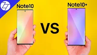 Samsung Galaxy Note 10 vs Note 10 Plus  - The ULTIMATE Comparison!