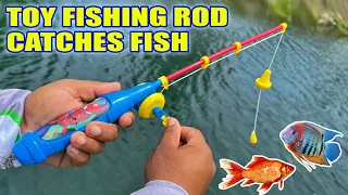 Toy Fishing Rod Catches Fish | Monster Mike