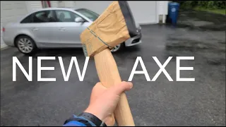 New Harbor Freight and Tool AXE, what to do first.