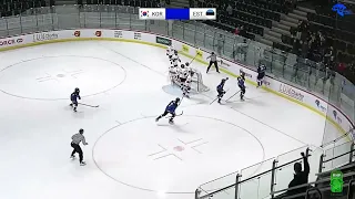 EST vs KOR - 4:3 Goals - IIHF U18, 19.05.2024