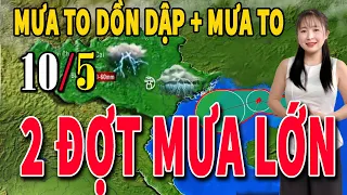 Dự báo thời tiết hôm nay mới nhất ngày 5/5 | Dự báo thời tiết 3 ngày tới#thờitiết