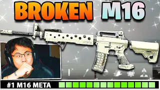 the MOST BROKEN "𝐌𝟏𝟔" Loadout in Warzone! 🔥 META LOADOUT! (Warzone Meta)