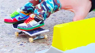 Finger Skateboard Tricks | Kickflip | 360 Kickflip | Ollie | Finger boarding | Tech Deck Flick Trix