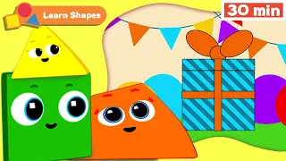 Shapes School | Educational videos for Babies | Learn Shapes for kids | Square + | First University