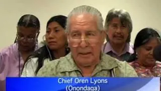 Chief Oren Lyons "Four words, value change for survival"