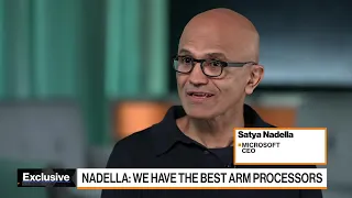 Microsoft CEO Nadella on AI PC Plans, Taking on Apple, Fostering Competition