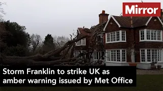 Storm Franklin to strike UK as amber warning issued by Met Office