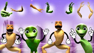 Wrong Hands DAME TU COSITA and PATILA CHALLENGE Alien Green El Chombo Dance Wrong Heads Yeşil Uzaylı