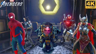 The New Avengers vs MODOK - Marvel's Avengers Game (4K 60FPS)