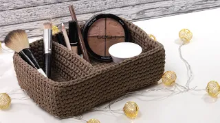 Crochet a Storage Basket with Divider