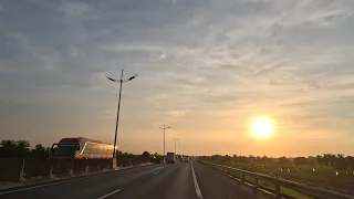 Afternoon Driving on Ben Luc Trung Luong Expressway #201