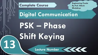 Phase Shift Keying PSK (definition, waveform, Bandwidth, Multi level PSK, Modulation & Demod)