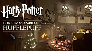 Hufflepuff ◈ Christmas at Hogwarts 🎄 Harry Potter inspired Holiday Ambience & Soft Music [Day Time]