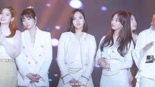 [4K] 180110 골든디스크 밤편지 앵콜무대 + 엔딩 트와이스 미나 직캠 twice mina fancam