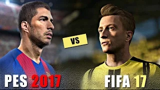 FIFA 17 VS PES 2017:СРАВНЕНИЕ  (Игровой Поединок )