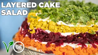 Russian Salad l Shuba Layered Cake Recipe l Just Salads