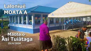 Video Aau Shorts : Umusaina o le Maota o ASI TUIATAGA i Laloniuē, MOATA'A - 25/4/2024