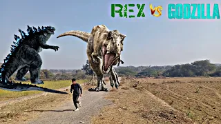 Godzilla Attack Supermassive T-rex #jurassicworlddominion #trexchase #godzillavskong #dinasour #trex