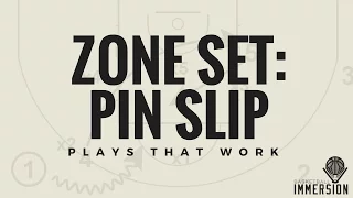 Set Play vs. Basketball Zone Defense: Pin Slip