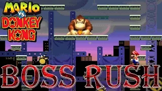 Mario vs. Donkey Kong - Boss Rush (All Boss Fights, No Damage)