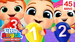 Lihat, Ada Tiga Balon! | Lagu Belajar Angka | Little Angel Bahasa Indonesia