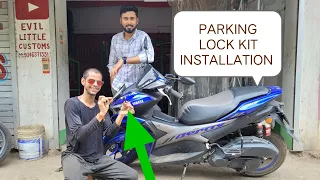 HOW TO SET PARKING LOCK KIT ON YAMAHA AEROX // AEROX HAND BRAKE KIT INSTALLATION//