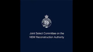 Inquiry Announcement - Joint Select Committee on the NSW Reconstruction Authority