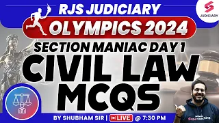 Rajasthan Judiciary Olympics | Civil Law MCQs for RJS Prelims Exam | Shubham Upadhyay Sir