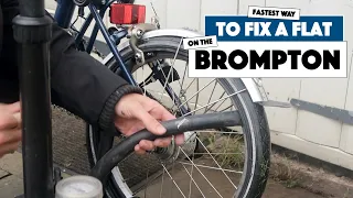 Fastest way to fix a FLAT TYRE on the Brompton - Easy and Simple!