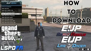 HOW TO DOWNLOAD EUP PLUGING LSPDFR FOR GTA 5 IN 2023 | PLUG FOR A HUGE AMOUNT OF CLOTHES LSPDFR