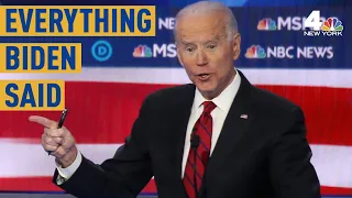 Everything Joe Biden Said at the Las Vegas Democratic Debate | NBC New York
