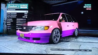 How to make the pimp my ride minivan in gta online (Easy)