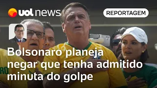 Bolsonaro vai negar que tenha admitido envolvimento com minuta do golpe citada na Paulista | Tales