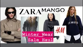 Huge Winter Sale Haul | H&M, ZARA, MANGO #salehaul #winterwearforwomen